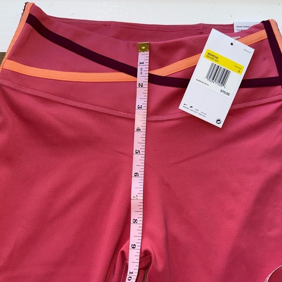 Nike One Dri-FIT Mid-Rise 7/8 Length Leggings Pink Woman’s Size S NWT - Picture 4 of 5